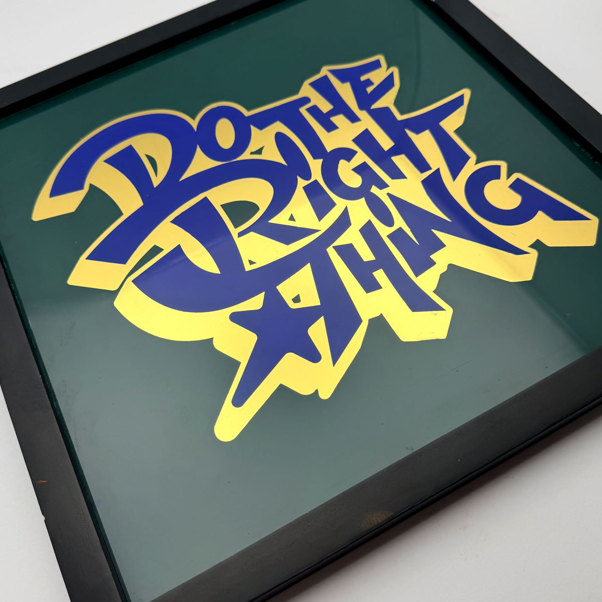 Do The Right Thing Gold  Leaf Glass
