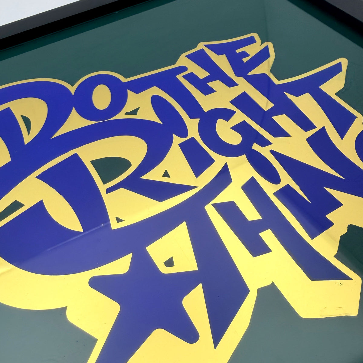 Do The Right Thing Gold  Leaf Glass