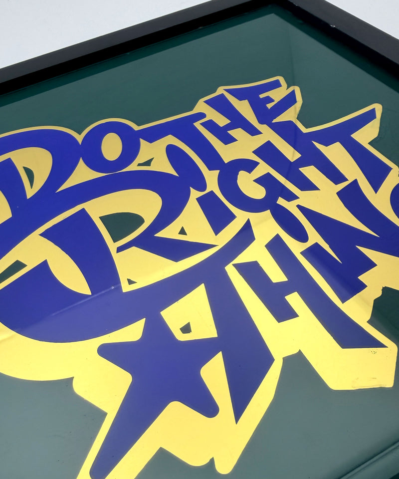 Do The Right Thing Gold  Leaf Glass