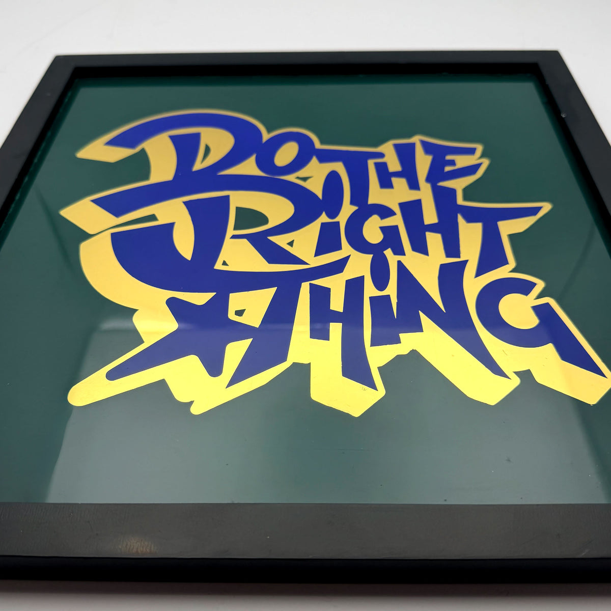 Do The Right Thing Gold  Leaf Glass