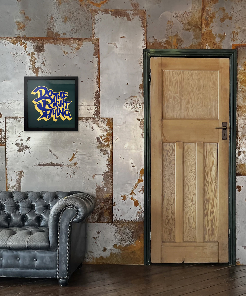 Do The Right Thing Gold  Leaf Glass