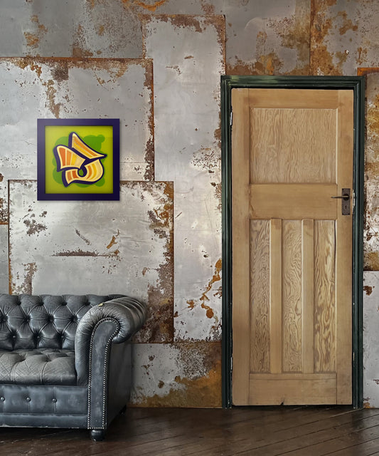 Retro E Gold  Leaf Glass