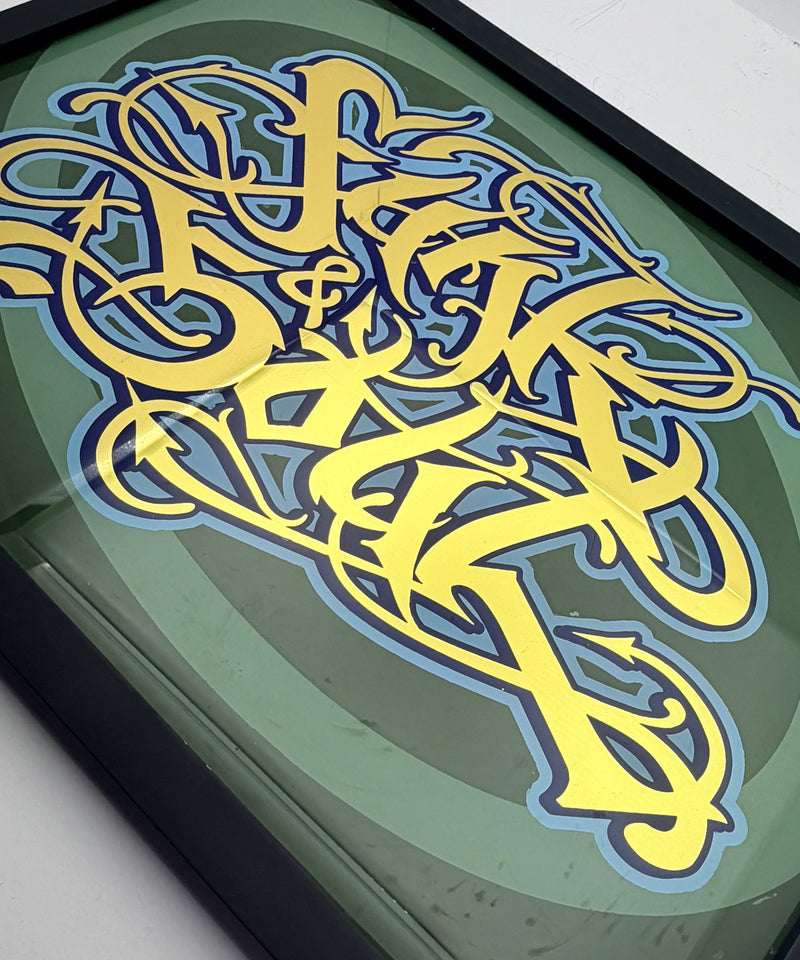 Funk and Soul - Gold Leaf Glass Artwork (Framed)
