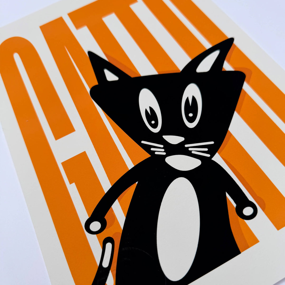 Gatto (Cat) - Signed Fine Art Print on Museum Heritage Paper