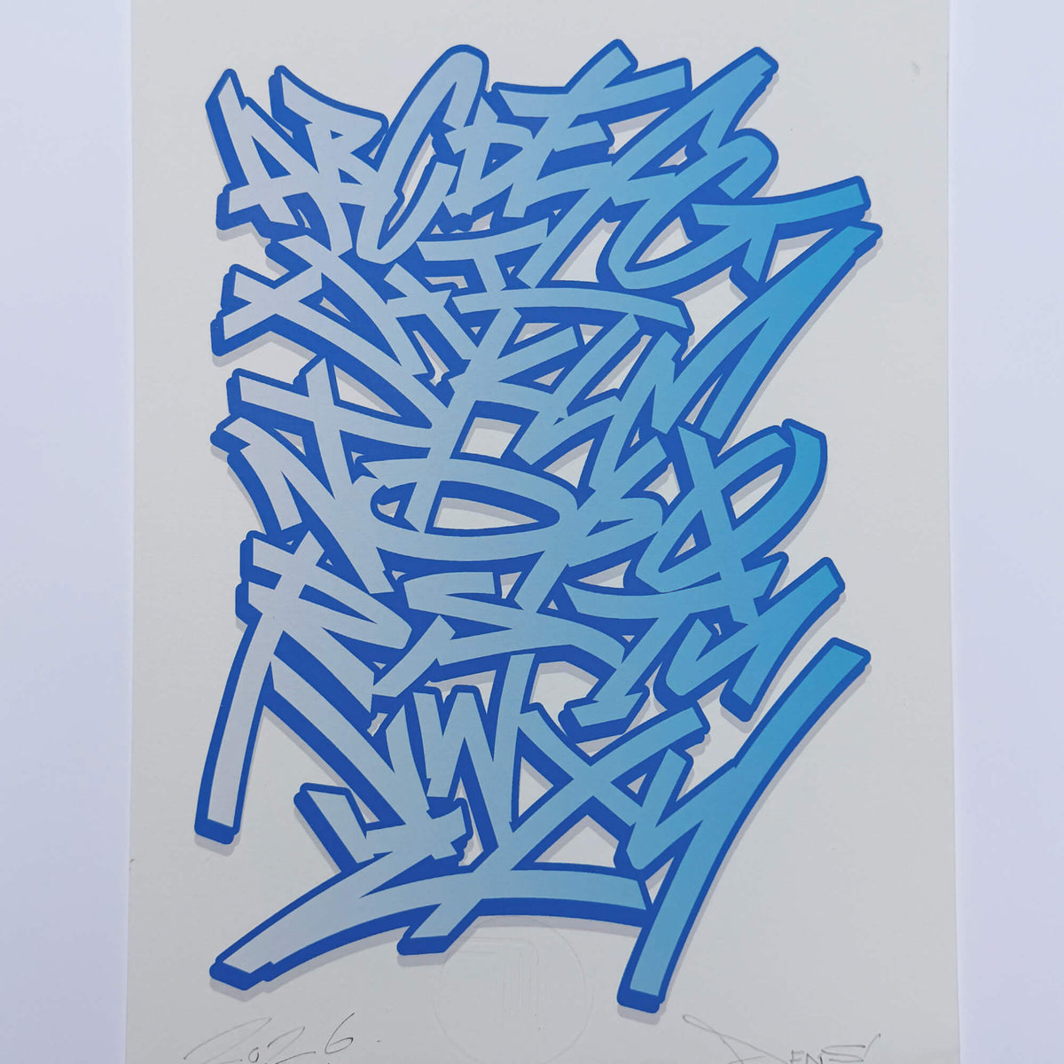 Graffiti Alphabet v4 - Signed Fine Art Print on Museum Heritage Paper