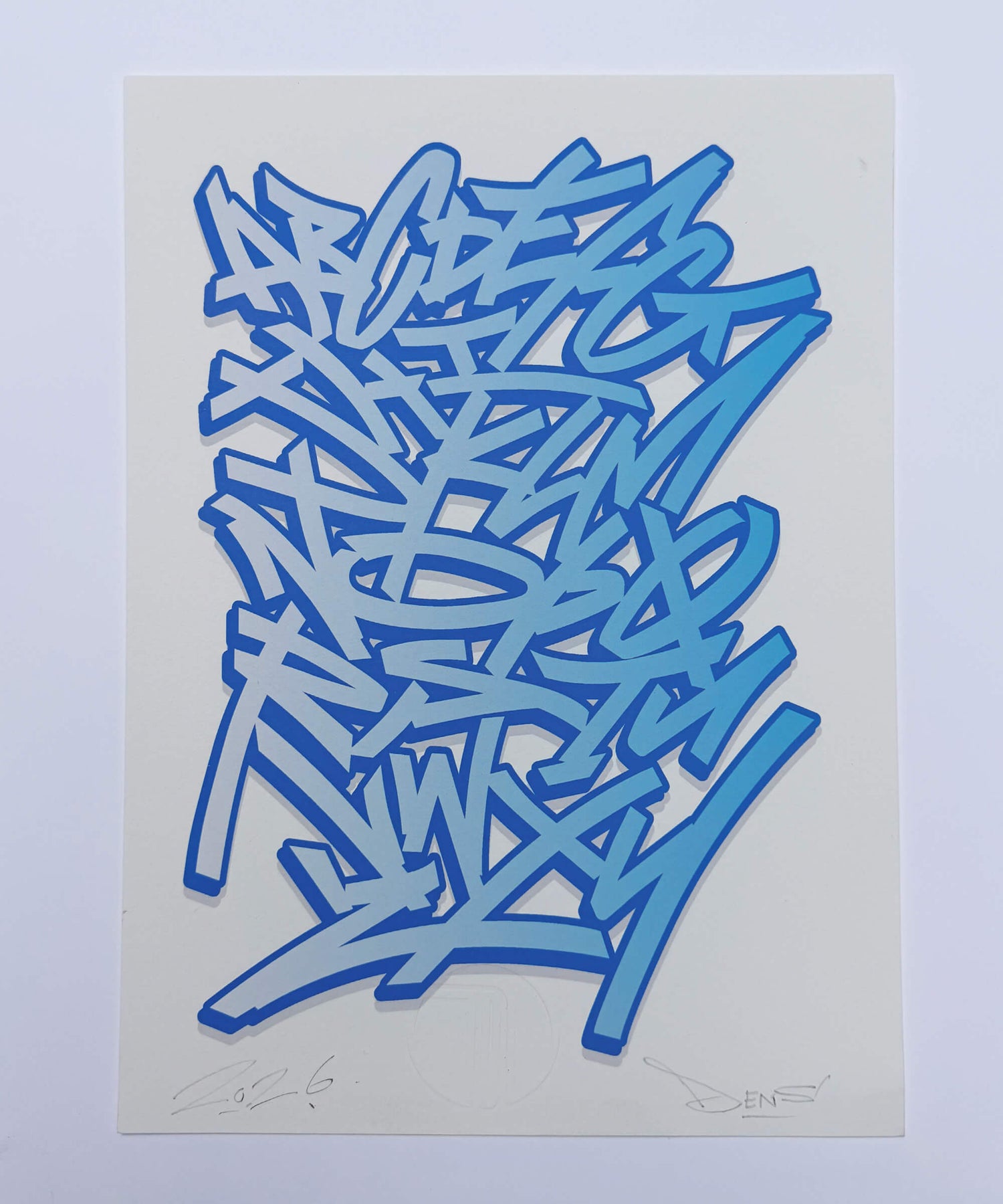 Graffiti Alphabet v4 - Signed Fine Art Print on Museum Heritage Paper