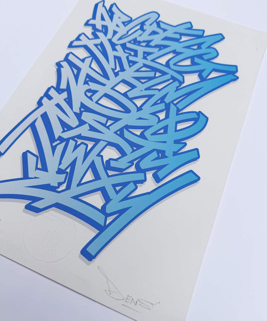 Graffiti Alphabet v4 - Signed Fine Art Print on Museum Heritage Paper