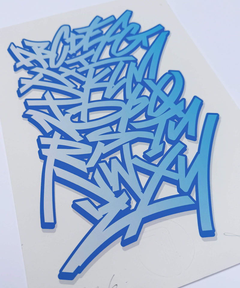 Graffiti Alphabet v4 - Signed Fine Art Print on Museum Heritage Paper