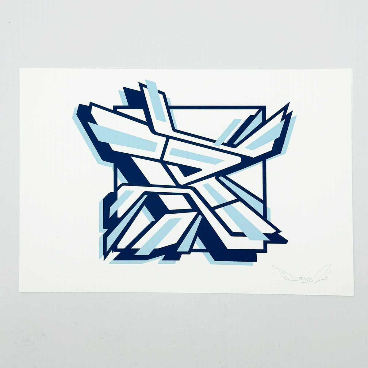 R Graffiti Print