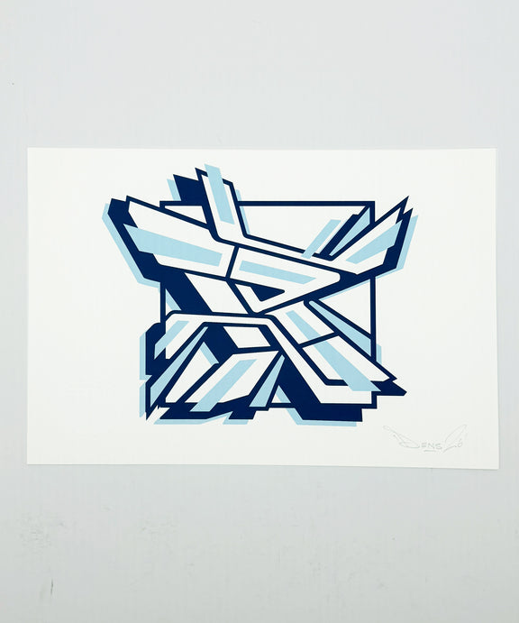 R Graffiti Print