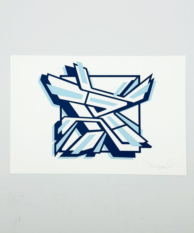 R Graffiti Print