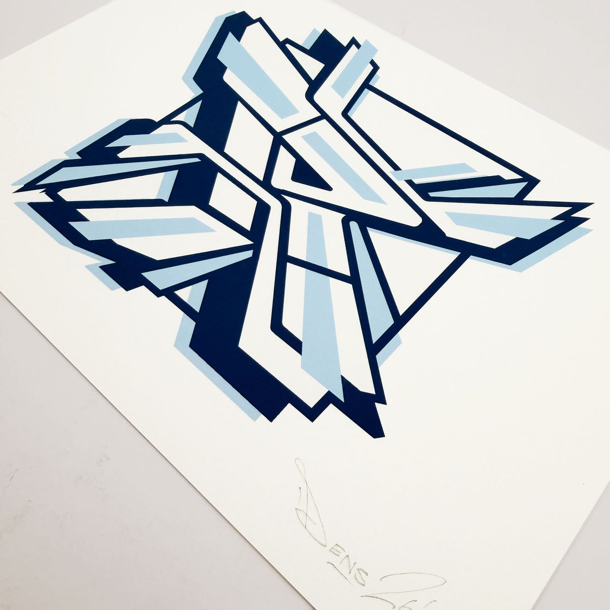 R Graffiti Print