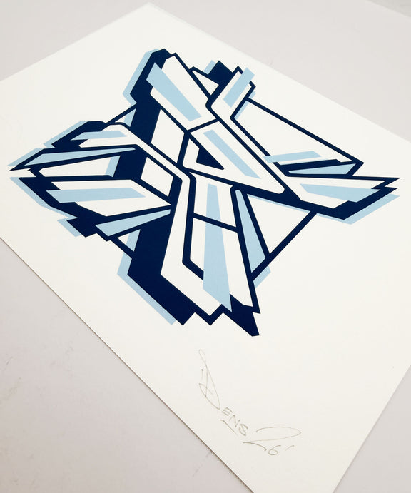 R Graffiti Print