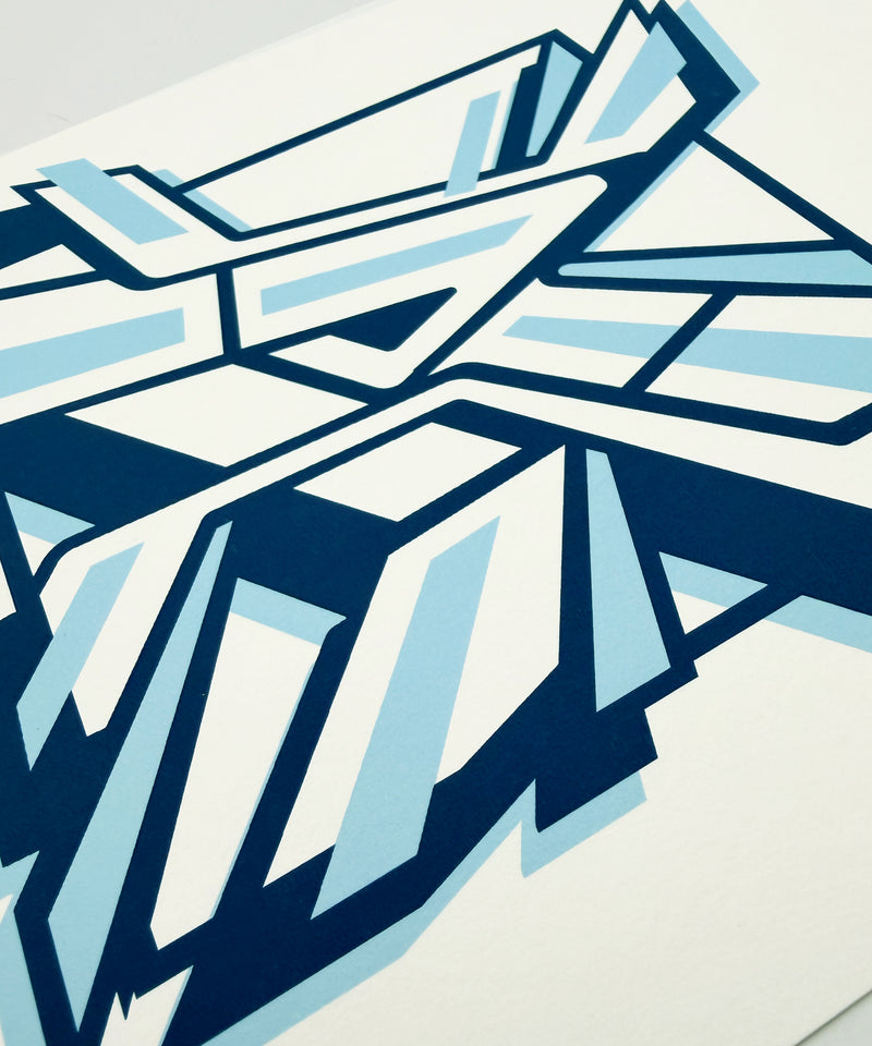 R Graffiti Print