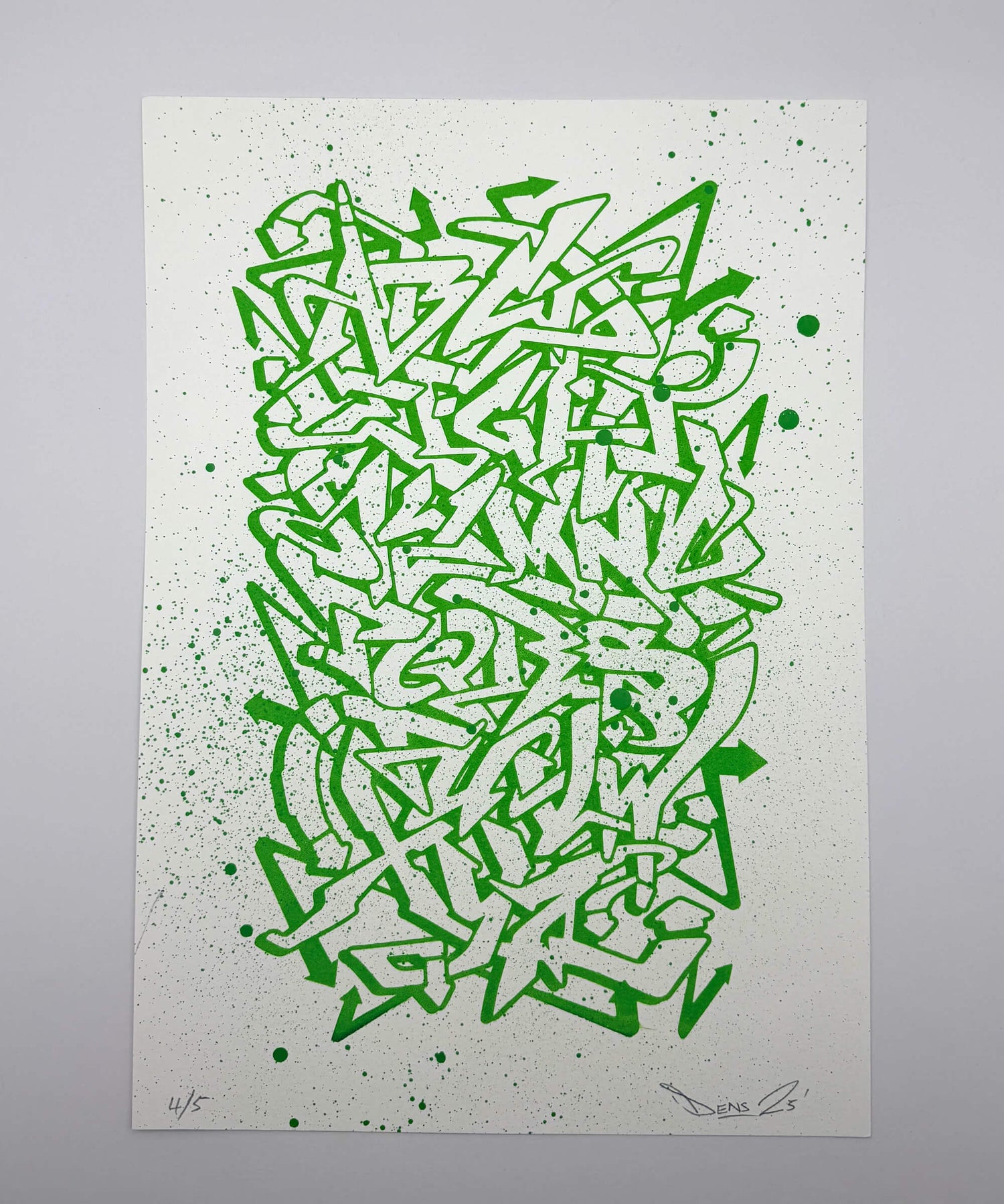 Graffiti Alphabet Screen Print