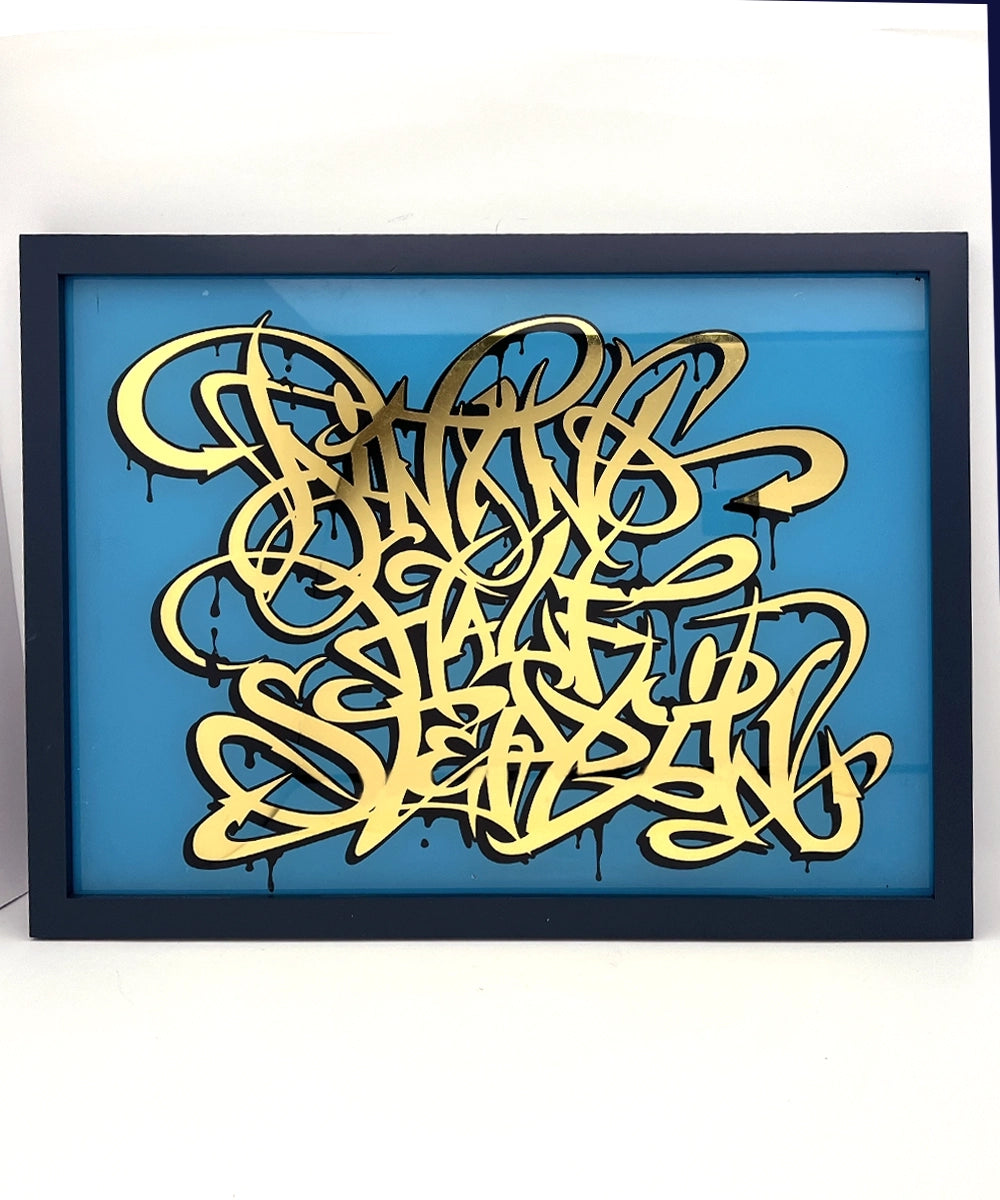 Aint no half steppin  Gold Leaf Glass