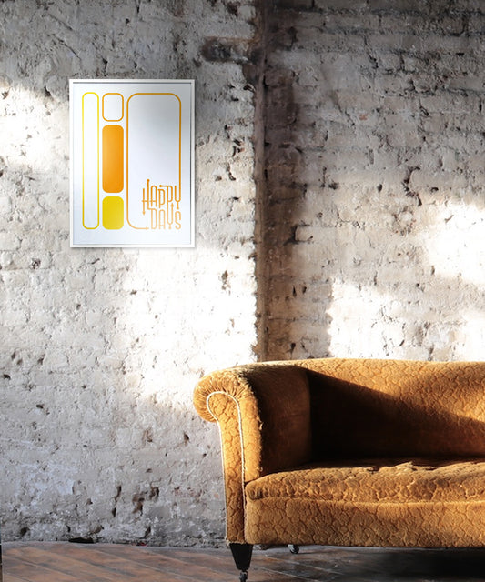 typography print, graphic print,  retro  print