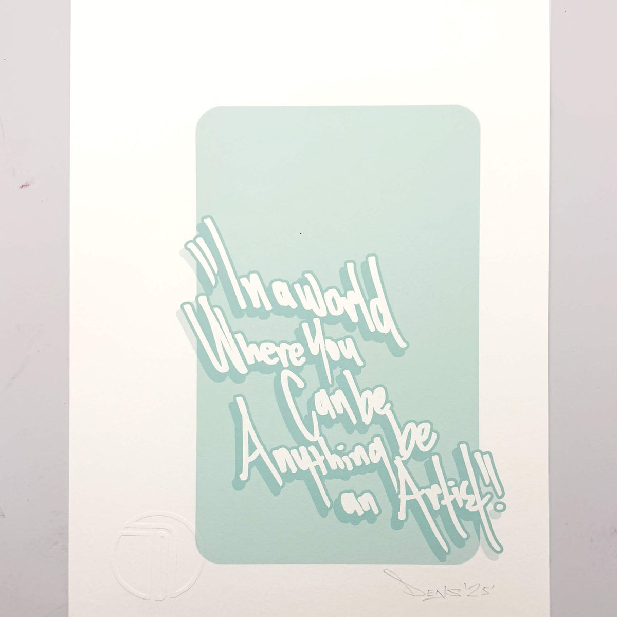 typography print, graphic print