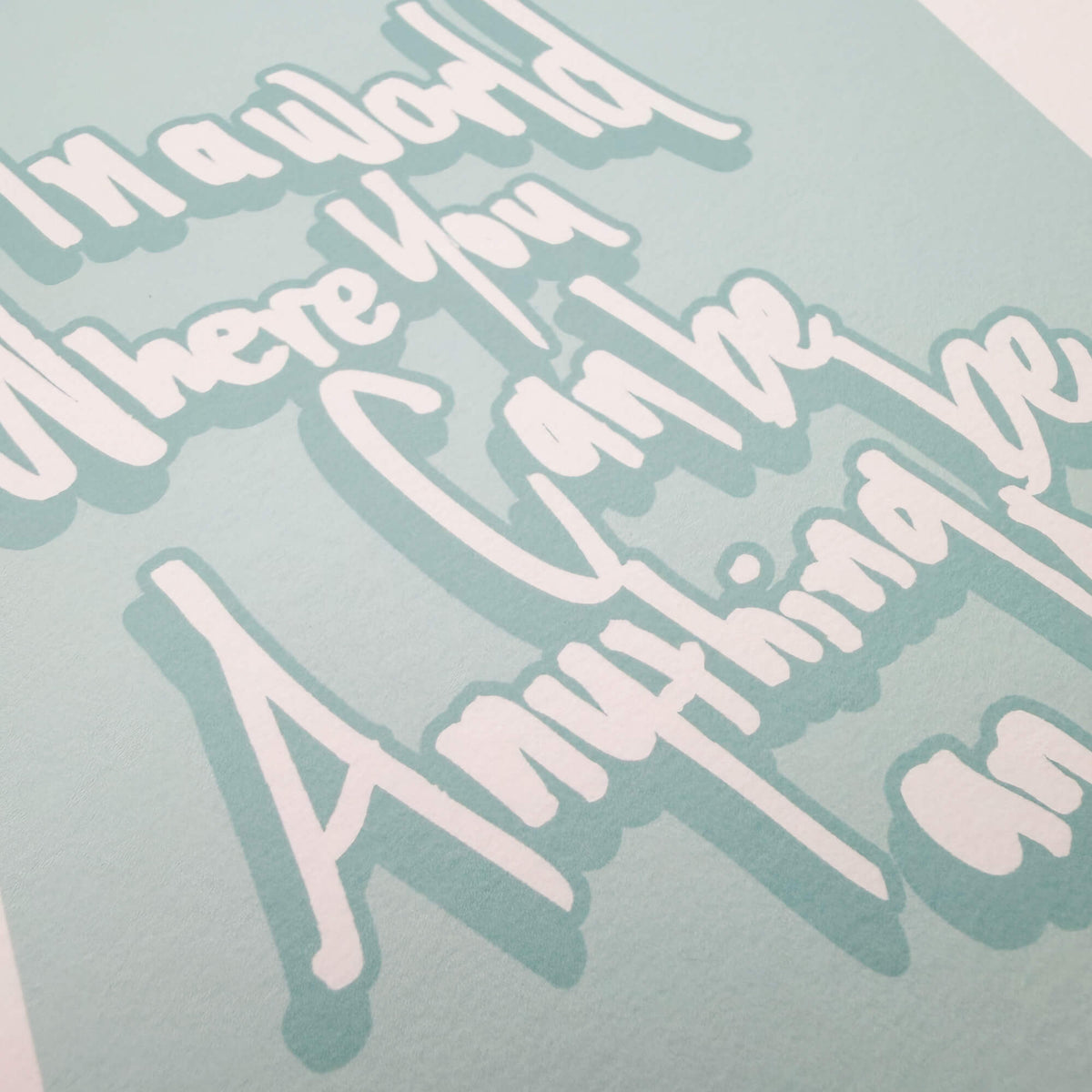 typography print, graphic print