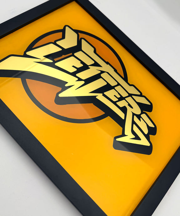 Letters gold Leaf Glass