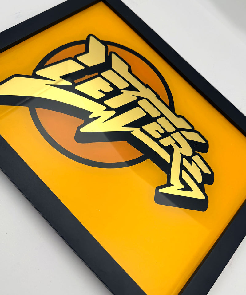 Letters gold Leaf Glass