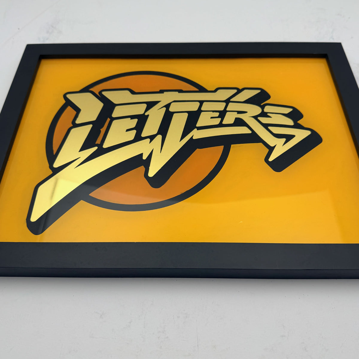 Letters gold Leaf Glass