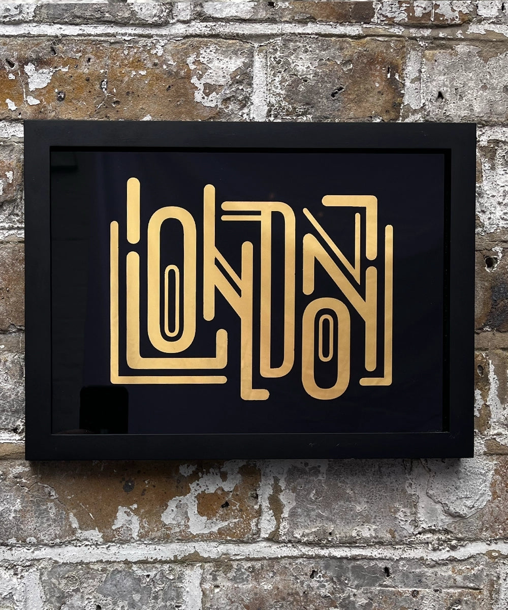 London gold Leaf Glass