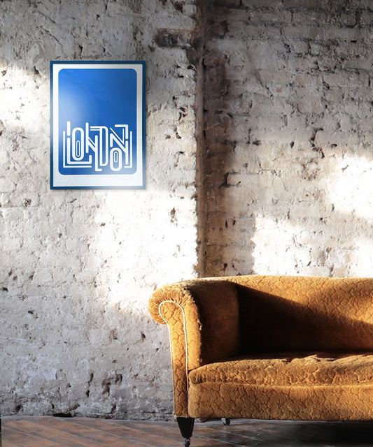 typography print, graphic print, London  print