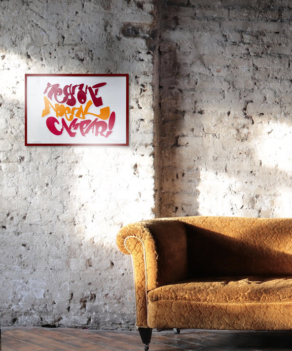 typography print, graphic print,  aperitivo print, negroni print
