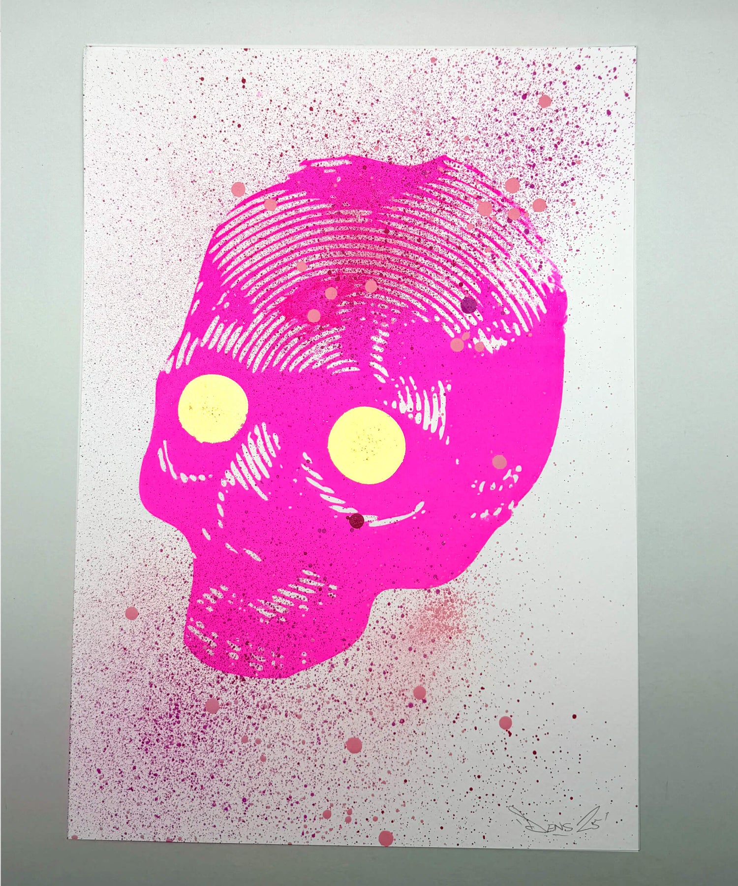  screen print, gold leaf art, handmade art, 