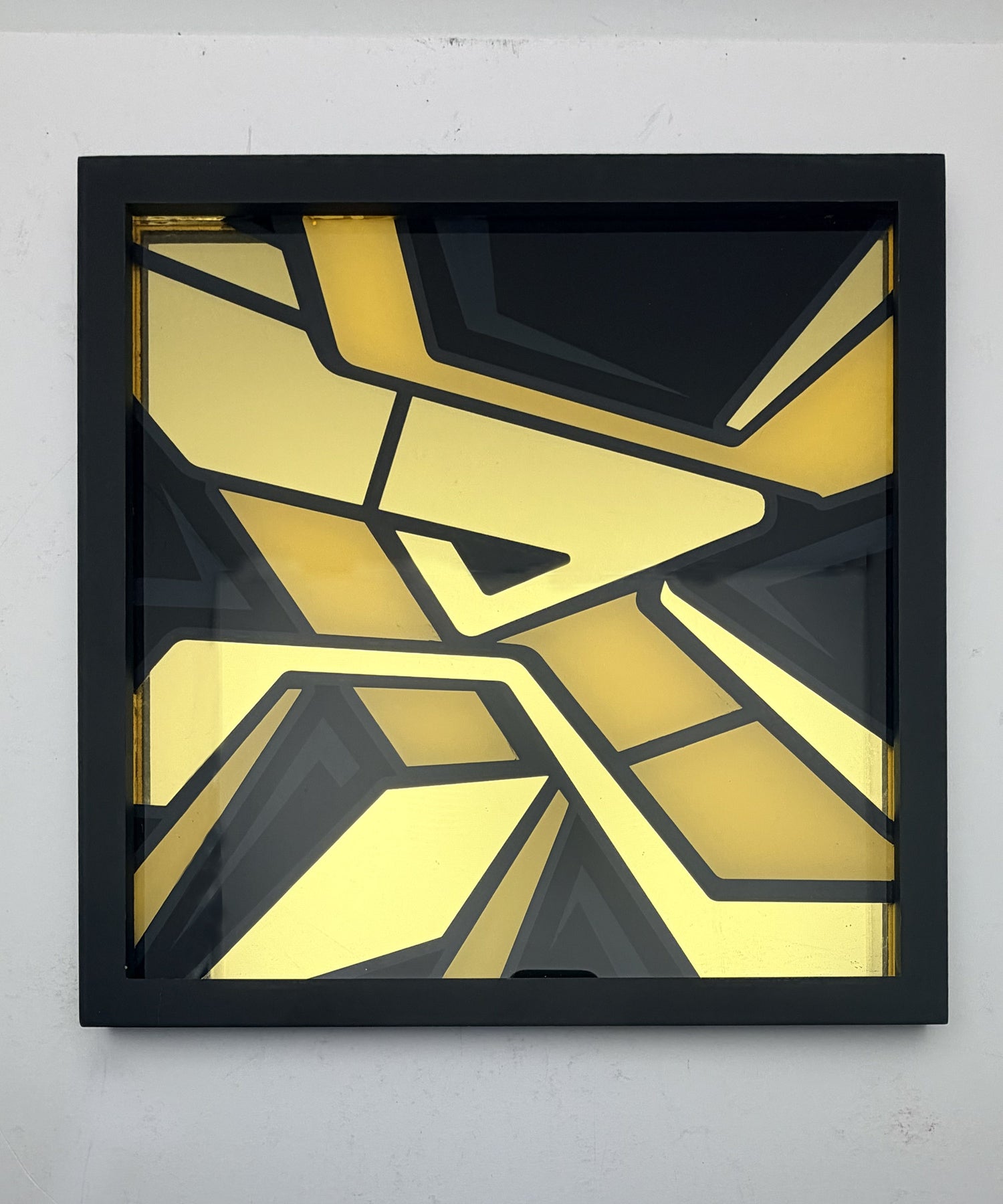 Letter “R” – Gold Leaf Glass Artwork (Framed)