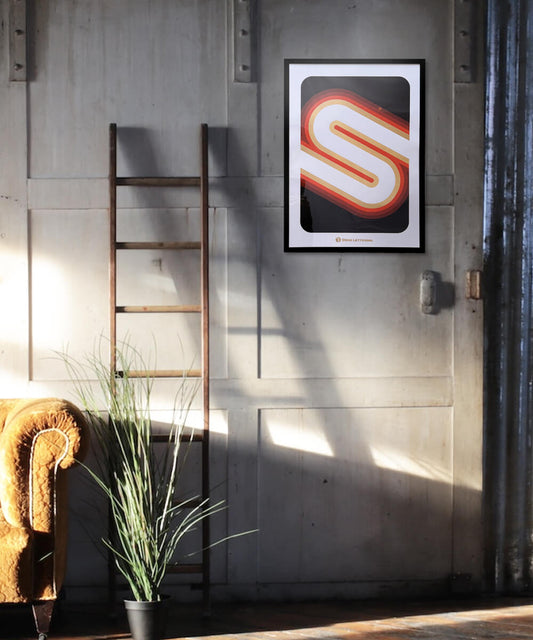 Graphic print, gold foil print, typography print