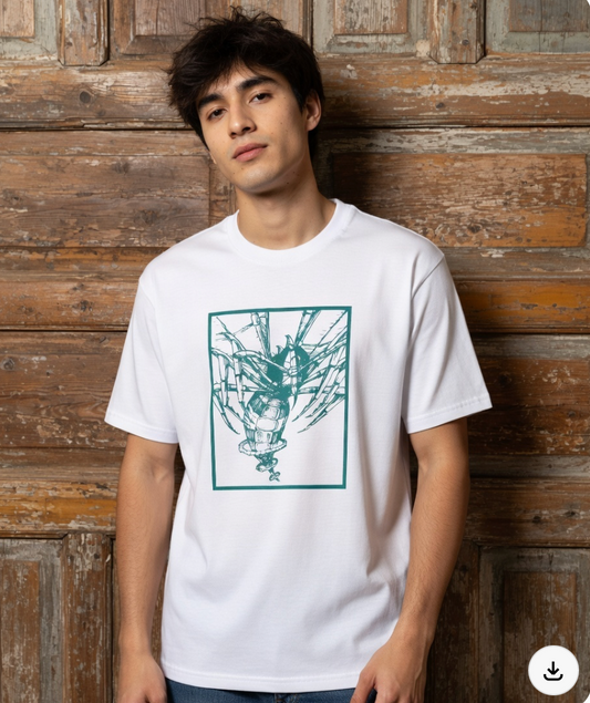 graphic t-shirt, wasp tshirt, comic art tee