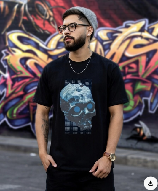 skull t-shirt, streetwear 