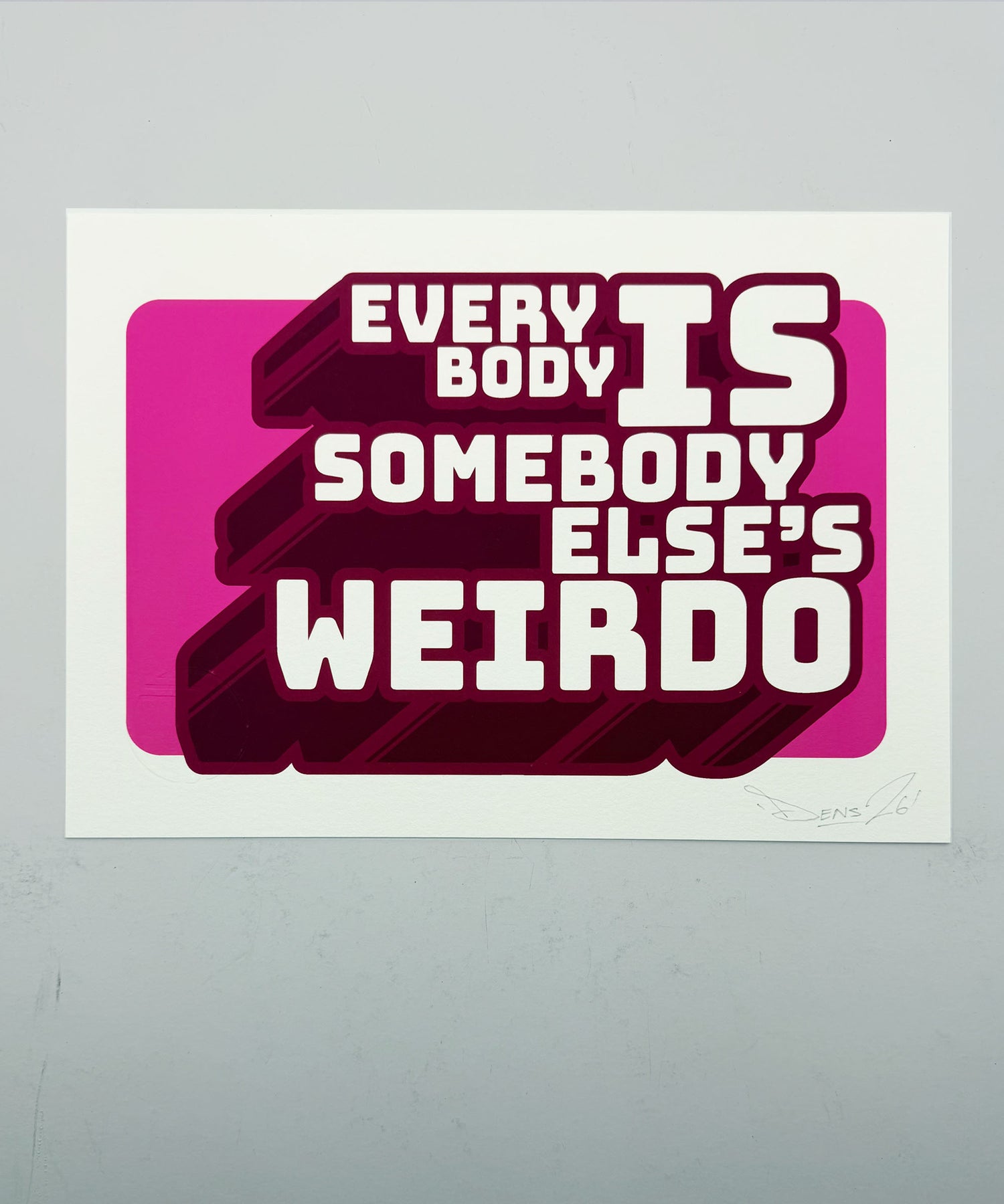 typography print, graphic print