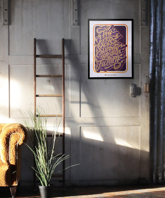 Graphic print, gold foil print, typography print, graffiti print