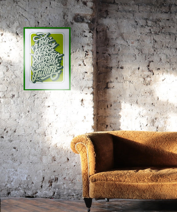 graffiti print, calligraphy print