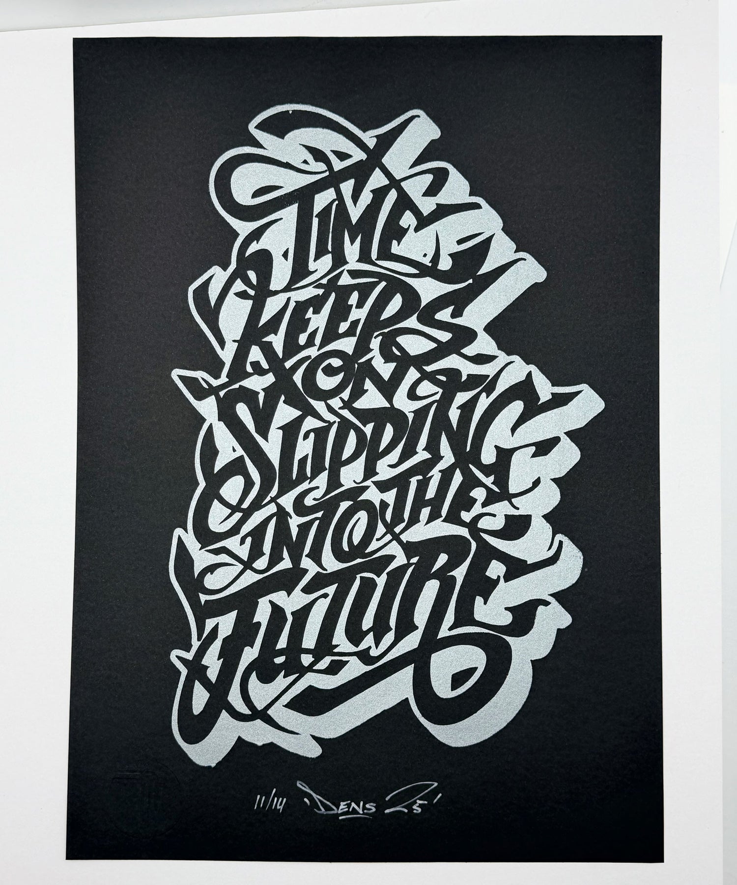  screen print, calligraphy art, handmade art, 