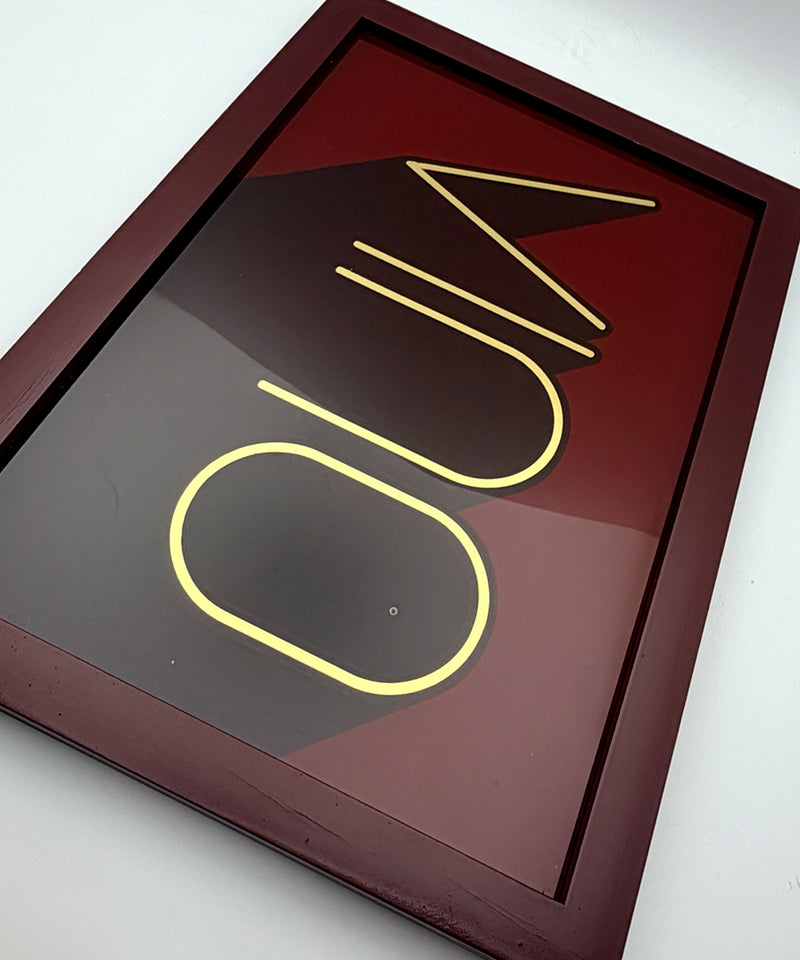 Vino / Wine Series - Gold Leaf Glass Artwork (Framed)
