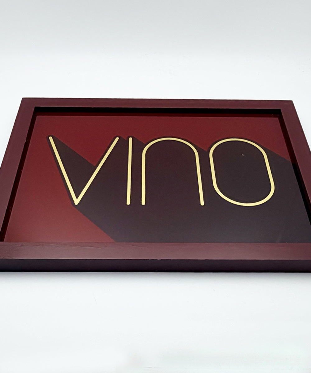 Vino / Wine Series - Gold Leaf Glass Artwork (Framed)