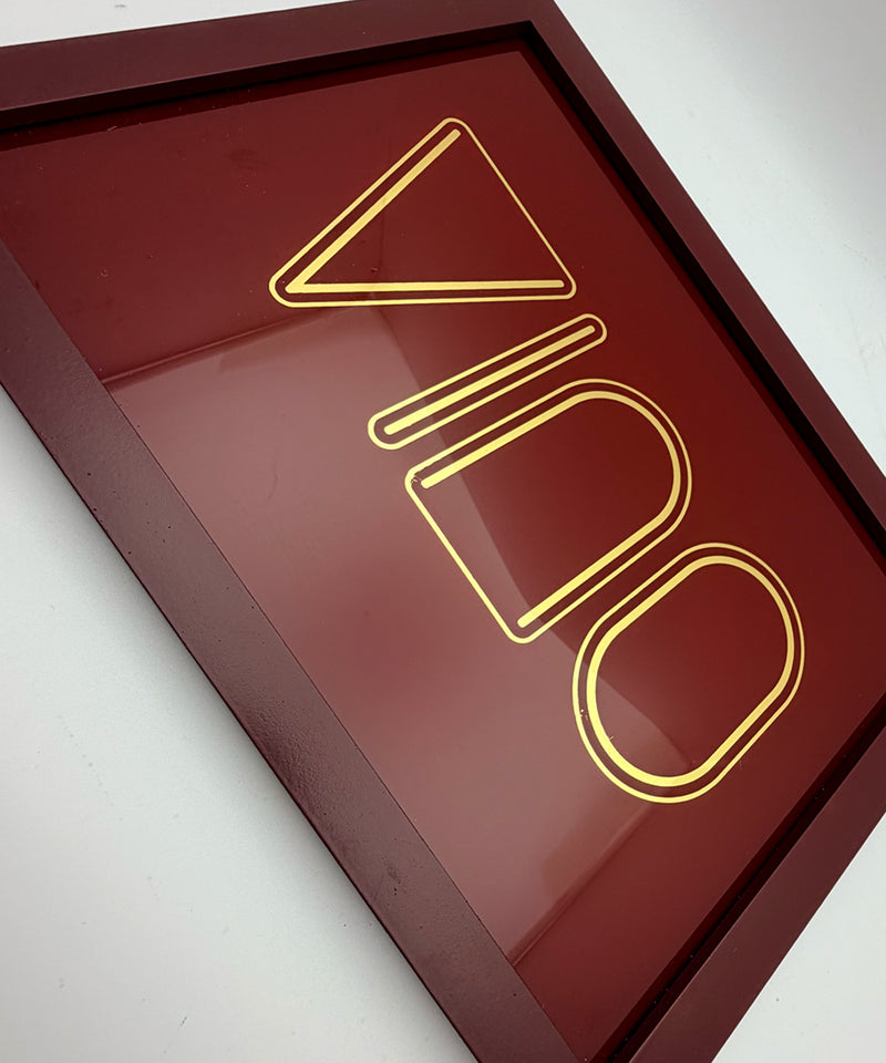 Vino / Wine Series - Gold Leaf Glass Artwork (Framed)