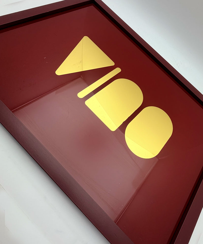 Vino / Wine Series - Gold Leaf Glass Artwork (Framed)