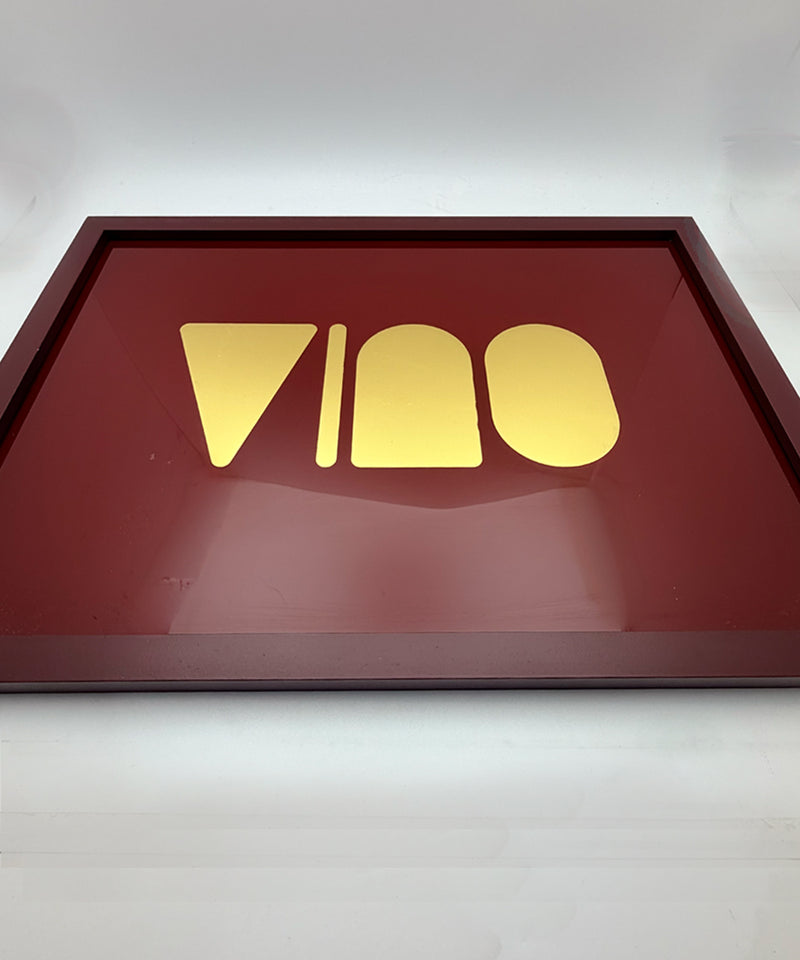 Vino / Wine Series - Gold Leaf Glass Artwork (Framed)