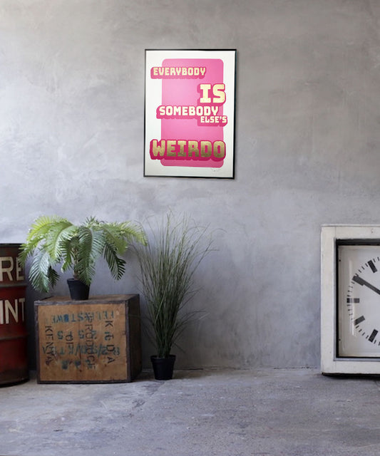 Weirdo Gold leaf Painting