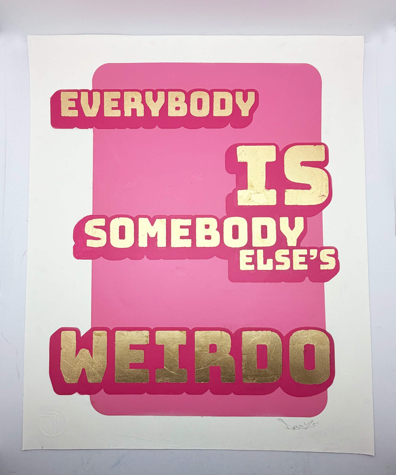 Weirdo Gold leaf Painting