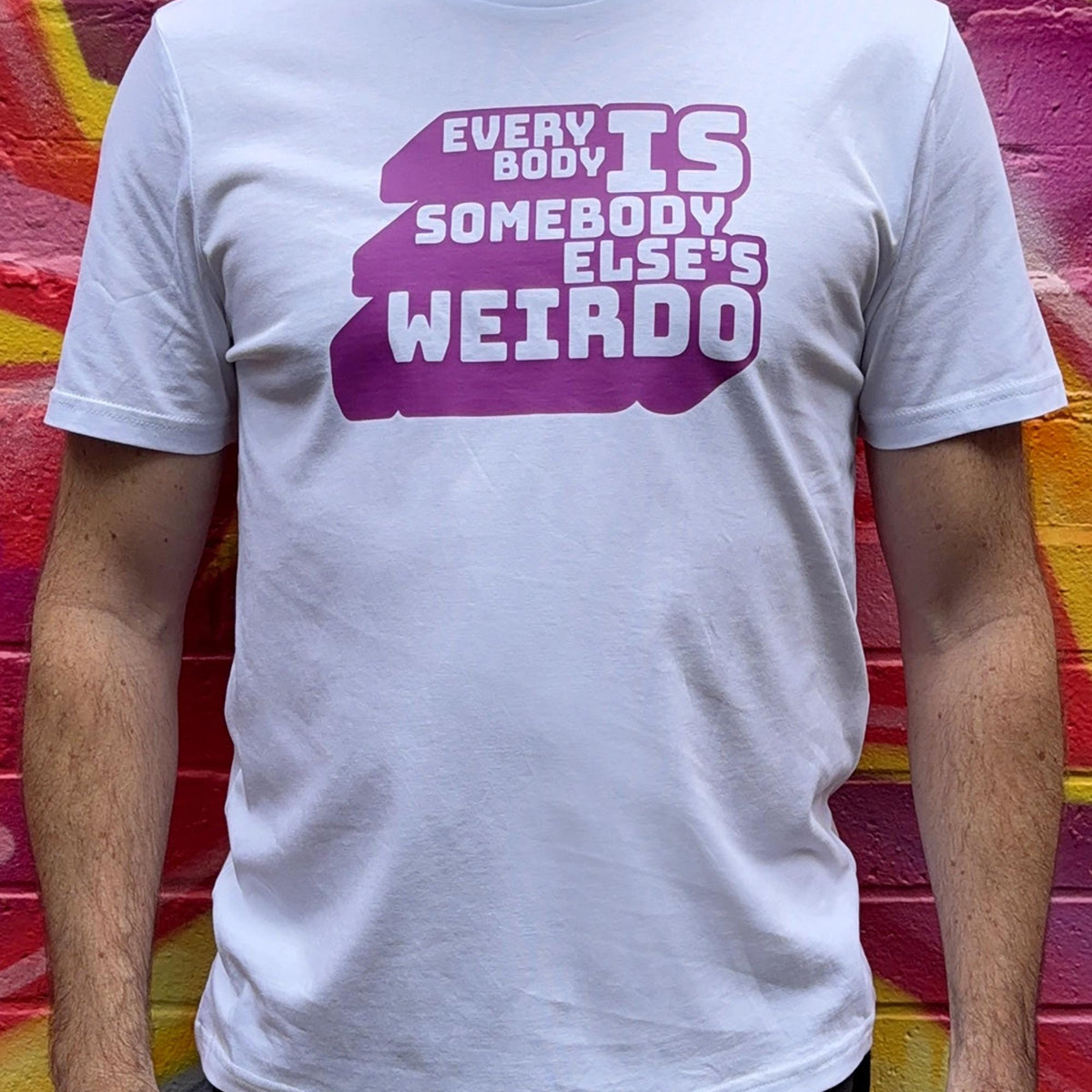 typography tshirt, weirdo tee