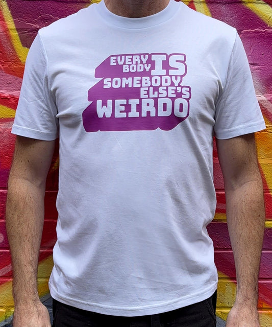typography tshirt, weirdo tee