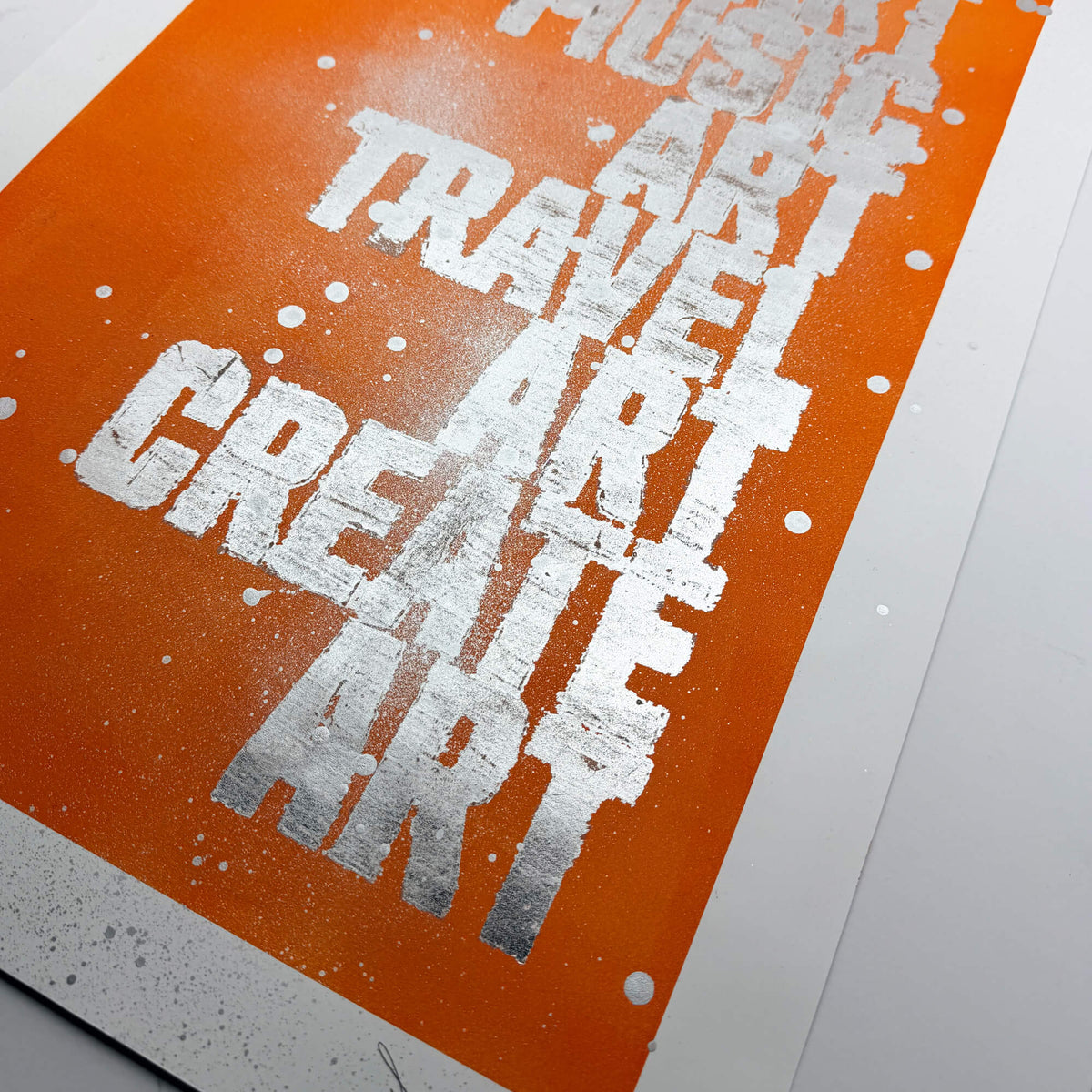 Art Music Travel Create painting silver leaf