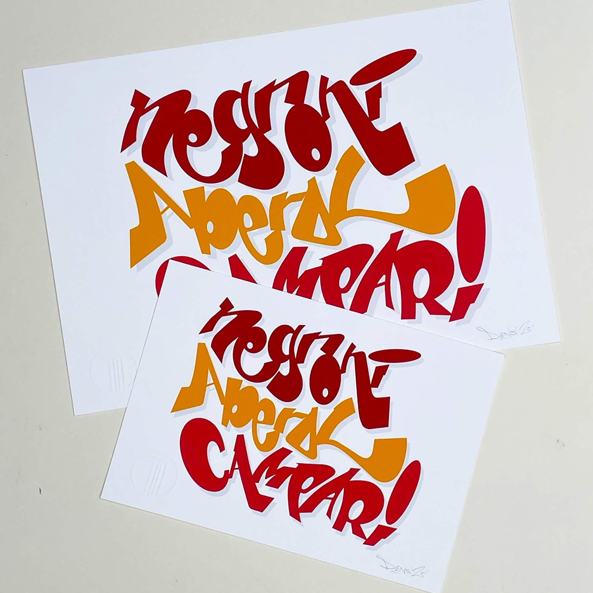 typography print, graphic print,  aperitivo print, negroni print