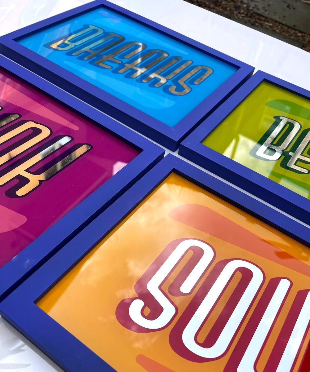 music Gold Leaf Glass